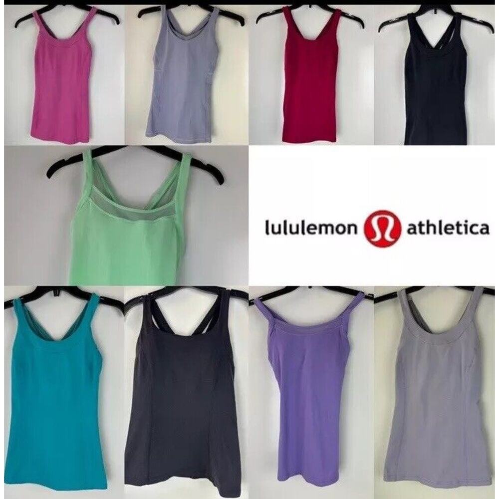 Lululemon Huge Bundle Lot Of 9 Sleeveless Work Out Tank Tops Womens Size 6 *Flaw - Picture 1 of 16
